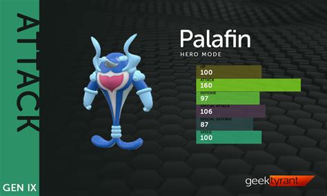 paladin hero form stats|Palafin (Pokémon) .